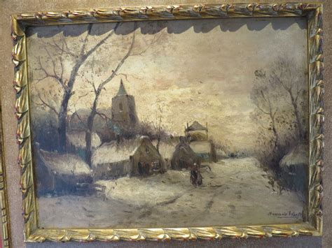 Winterlandschap Herman Van Der Worp Kopen Bied Vanaf Kunstveiling Nl
