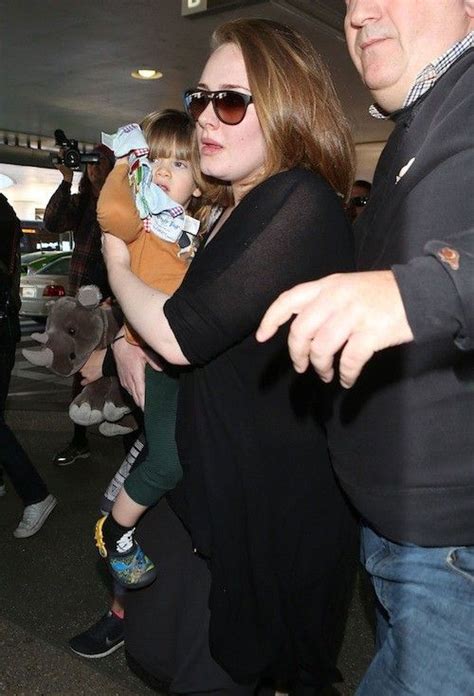 Adele Arrives In Lax With Her Cutie Son Angelo Starkiddo Adele Love