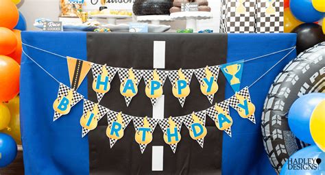 15 Revved Up Race Car Party Ideas Hadley Designs Party Blog