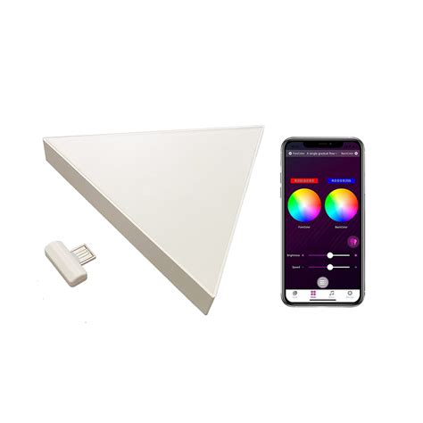 China Bluetooth App Control Dimming Rgb Color Triangle Splicing Led