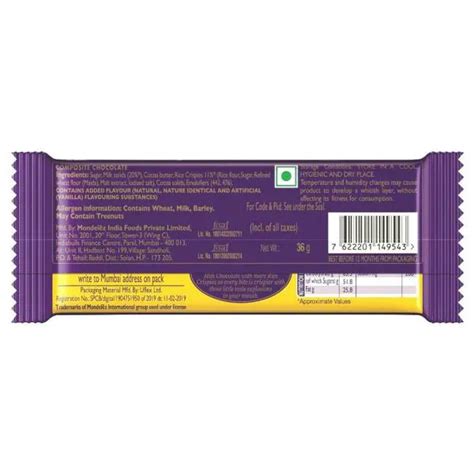 Cadbury Dairy Milk Crackle Chocolate Bar 36 G Jiomart Express