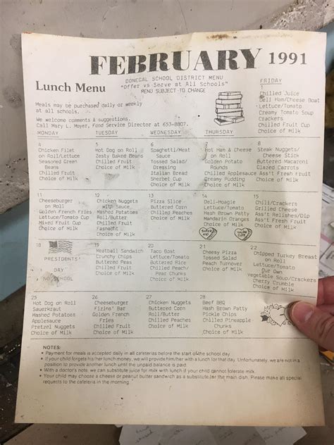 90s School Lunches Rnostalgia