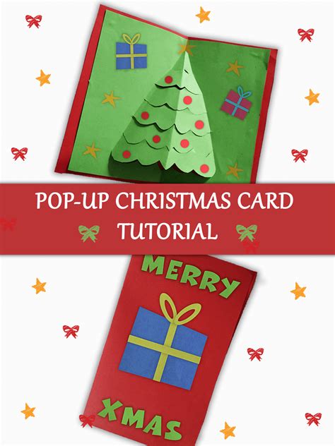 Pop Up Christmas Tree Card Tutorial For Kids Imagine Forest