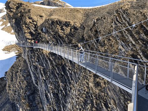 Terrifying First Cliff Walk In Switzerland Terrifying First Cliff Walk