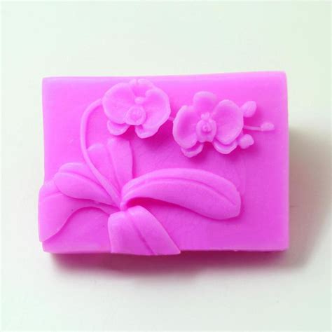 Embossed Loaf Silicone Soap Mold Rose Flower Decoration Handmade Toast Soap Making Mould In Cake