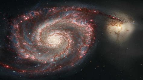 Whirlpool Galaxy Messier 51 Wqhd 1440p Wallpaper Pixelz