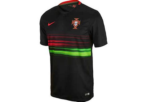 If you're a true fan of this tiny country that also happens to be a football powerhouse, you need to put your fandom on display. 2015 Portugal Away Jersey - Black Portugal Soccer Jerseys