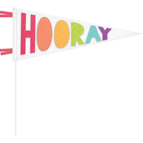 Sign Of The Times Hooray Pennant Flag 17 14in X 7in Party City