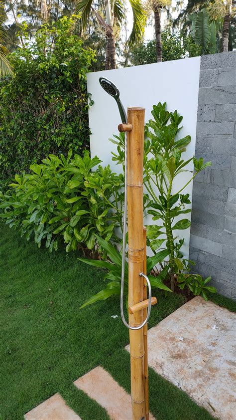 Bamboo Outdoor Shower 7 Tall Boohugger