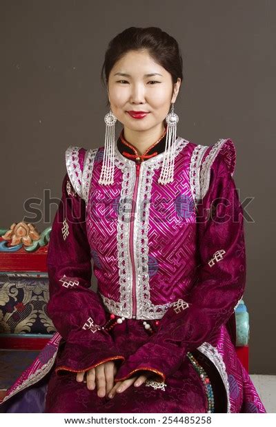 Portrait Young Buryat Girl National Costume Stock Photo 254485258