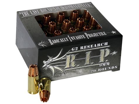G2 Research Rip 9mm Luger Ammo 92 Grain G2 Rip Fragmenting
