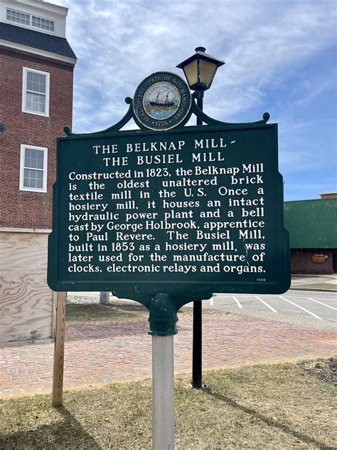 Historic Sign Belknap Millbusiel Mill Laconia New Hamps Flickr