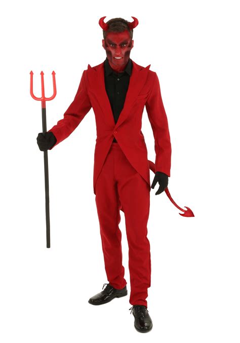 Red Suit Devil Costume For Adults
