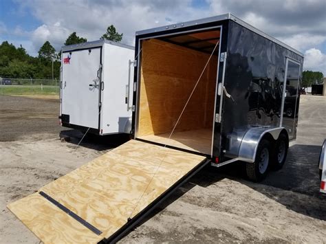 Enclosed Trailer 6x12 Black Tandem Axle (ad 40) - USA Cargo Trailer