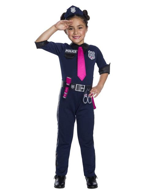 Barbie Police Officer Costume For Girls 2t 4t