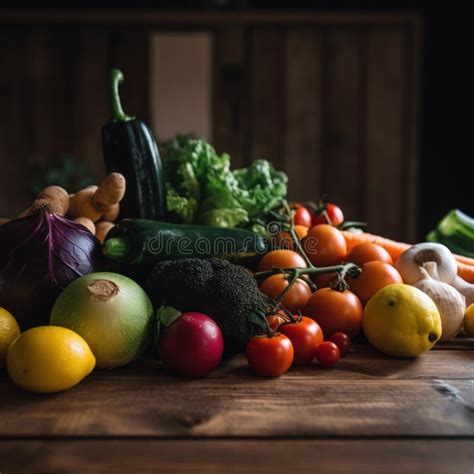 A Table Topped With Lots Of Different Types Of Vegetables Generative