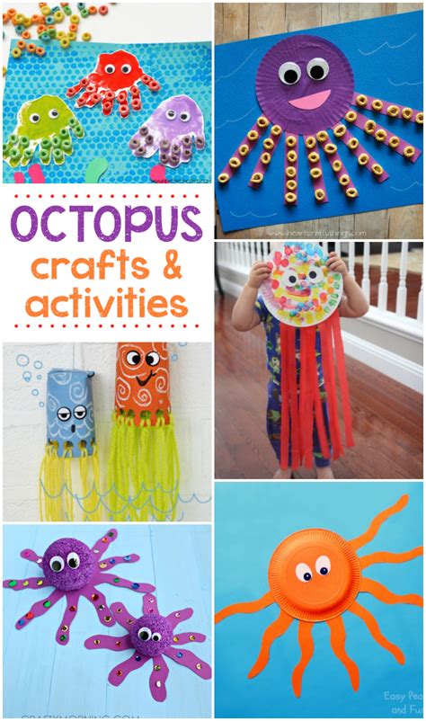 Let the preschoolers try their hand at cutting themselves. 16 Fun Octopus Crafts & Activities