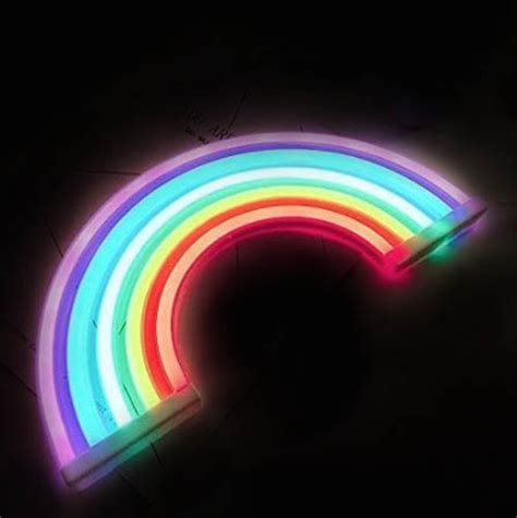 Led Neon Sign Rainbow Neon Led Sign Rainbow Neon Wall Light Etsy