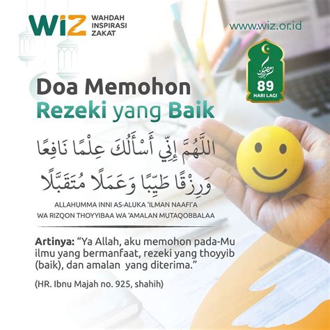 Doa Memohon Rezeki Yang Baik WAHDAH INSPIRASI ZAKAT