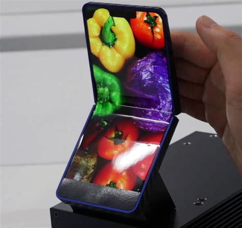 Sharp Demonstrates Foldable Oled Display For Smartphones