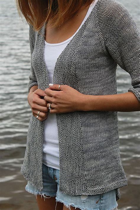 Knitting Pattern Simple Cardigan Mikes Nature