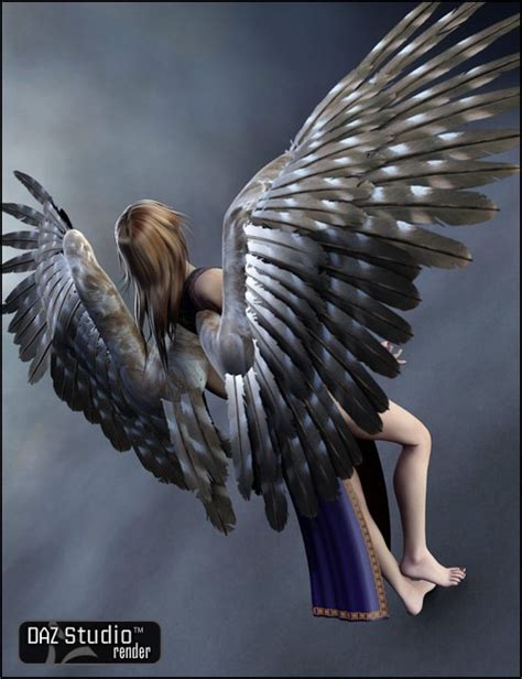 Feathered Wings Human Anatomy For Daz Studio And Poser