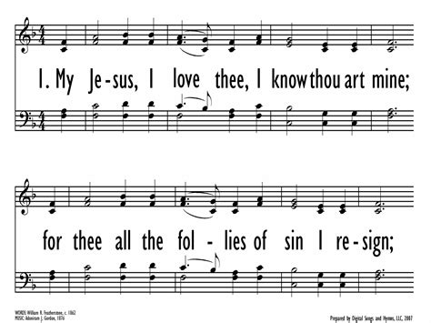 Psalter Hymnal Gray 557 My Jesus I Love Thee I Know Thou Art Mine
