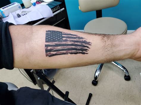 American Flag Tattoo Small Mabelle Dailey