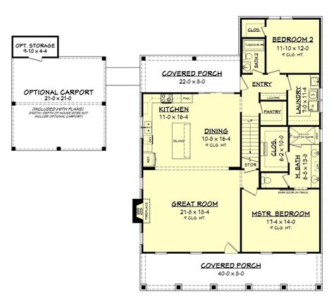 House Plan 041 00200 Farmhouse Plan 2533 Square Feet 4 Bedrooms 3