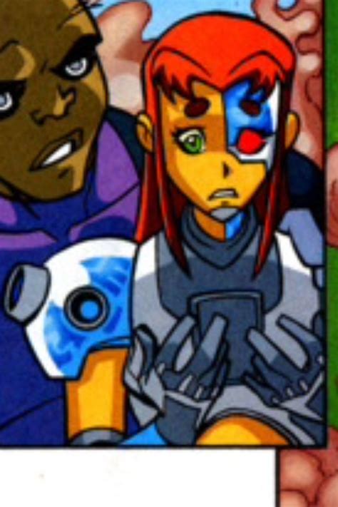 Starfire Turned Into Cyborg 2 By Kyrieirving On Deviantart