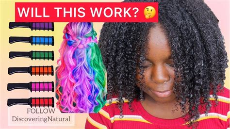 Will This Hair Chalk Comb Work On Dark Black Natural Hair Youtube