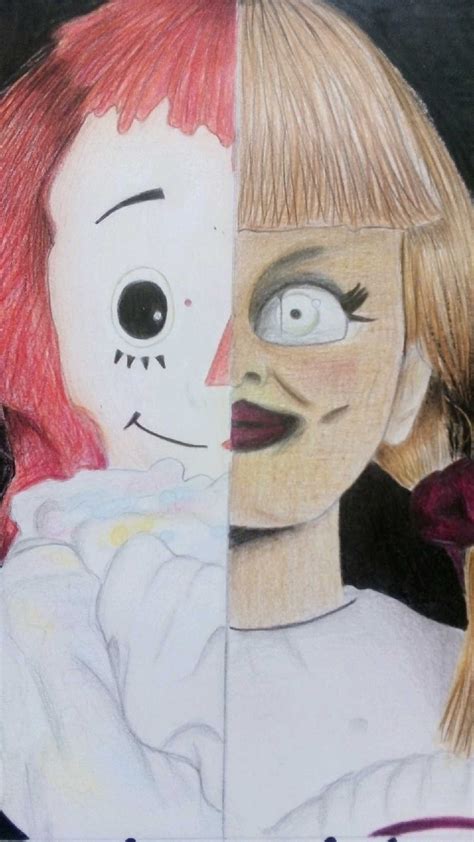 Annabelle Horror Artwork Art Drawings Sketches Simple Doll Drawing