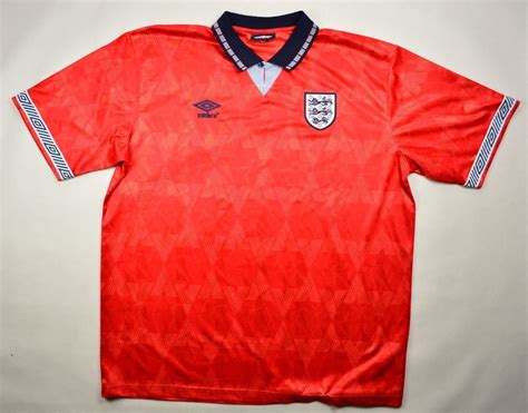 England's 1990 third jersey is part of 90min's world cup of kits series. 1990-93 ENGLAND SHIRT XXL Football / Soccer ...