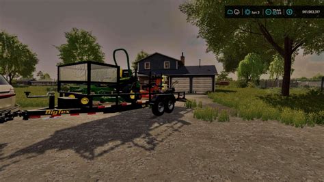 Big Tex 24ft Lawn Care Trailer V1000 Ls22 Farming Simulator 22 Mod