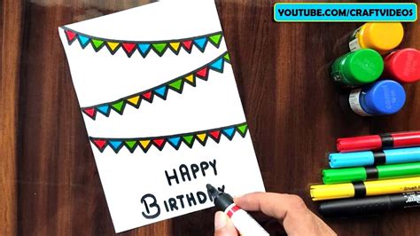 Birthday Card Drawing For Best Friend Speed Drawing Youtube