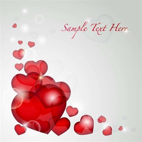 Valentines Day Heart Card Vector Free Vector In Encapsulated