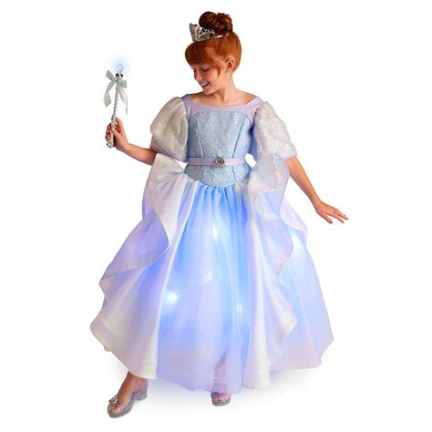 Cinderella Light Up Costume For Kids With Interactive Light Up Wand And
