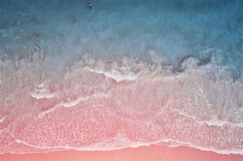 Hd Wallpaper Pink Sands Water On Seashore Ocean Wave Beach Pink