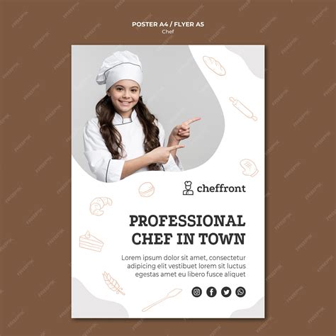 Free Psd Professional Chef Flyer Design
