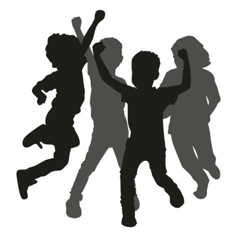 Silhouette Dance Clip Art Children Playing Png Download 512512