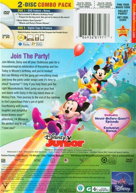 Mickey Mouse Clubhouse I Heart Minnie Dvd Menu