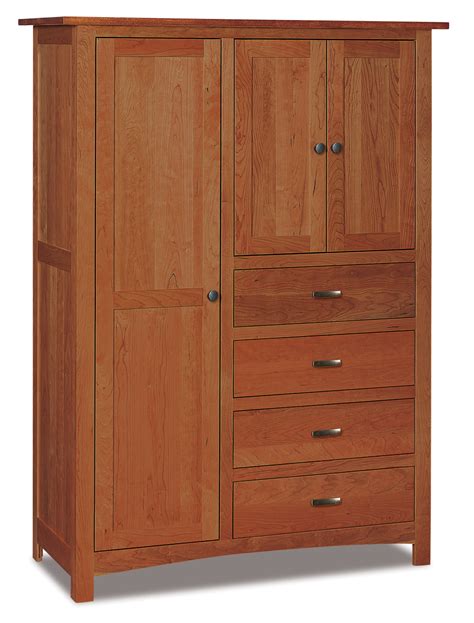 Flush Mission Armoires And Wardrobes Amish Solid Wood Wardrobes