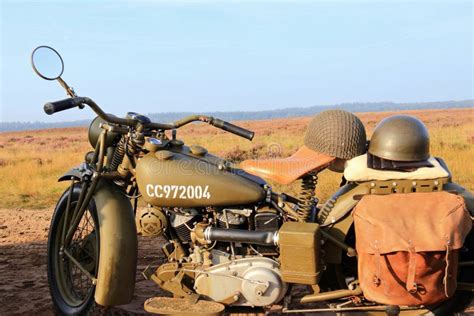 Second World War Ii Motorcycle Editorial Photography Image Of