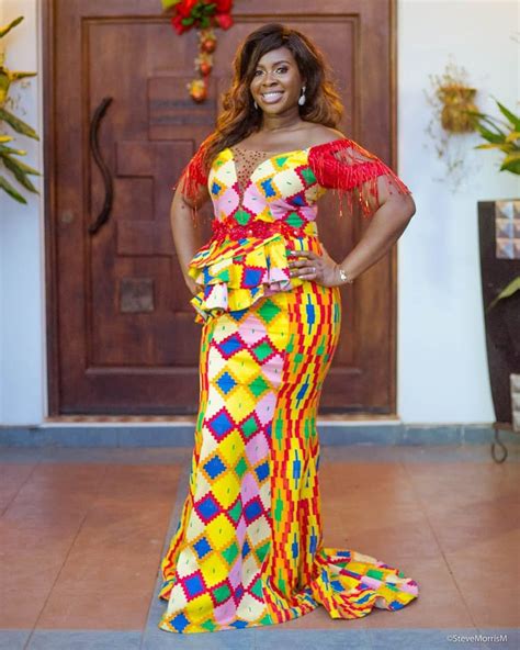 African Ware Kente Styles Traditional Wedding Dresses Flatprofile