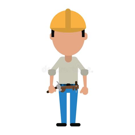 Construction Worker Avatar Stock Vector Illustration Of Repair 141281598