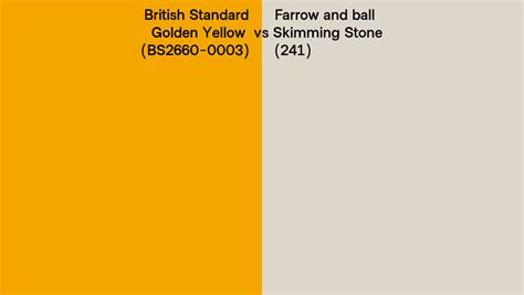 British Standard Golden Yellow Bs2660 0003 Vs Farrow And Ball
