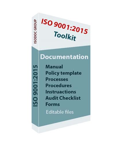 Iso 9001 Documentation Toolkit Isodoc Group