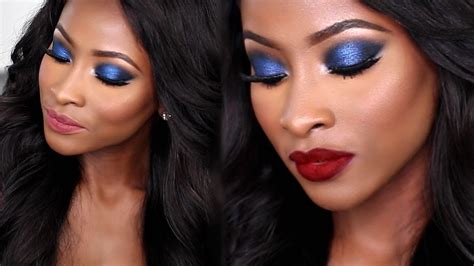 The man's guide to love. BLUE SMOKEY EYE TUTORIAL| 2 LIP OPTIONS | KIM K INSPIRED ...