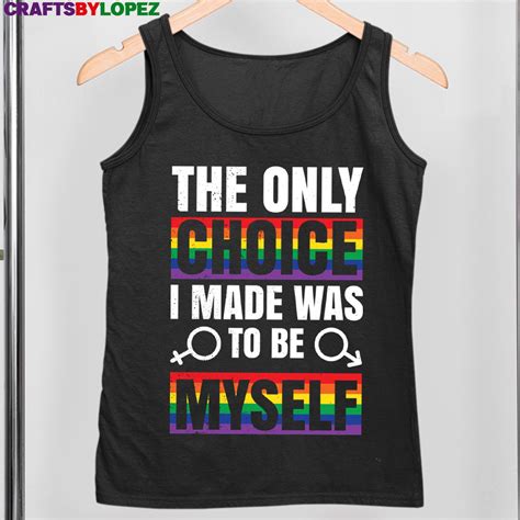 Lgbt Gay Pride Rainbow Slogan Choice Present T Shirt Lgbt Etsy