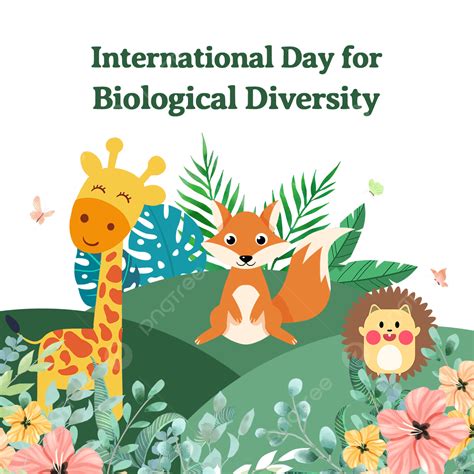 World Biodiversity Day Hd Transparent Cute Cartoon Biological Animal